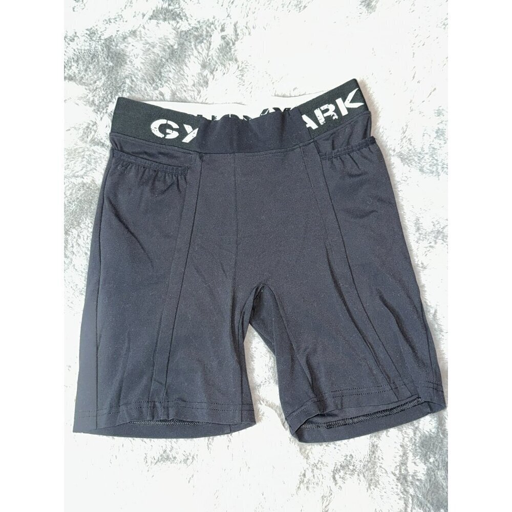 Gymshark Legacy Fitness Shorts Stretch Logo Black Women's Small OG
